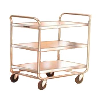 Lakeside&reg; S/S 500 lb Capacity 3-Shelf Chrome Plated Utility Cart