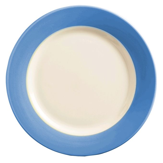 Montego Bay&trade; Light Blue Brushed Band 11" Plate