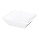 Elite Global Solutions Belize 10" White Shallow Square Bowl