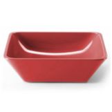 Elite Global Solutions Belize 10" Cranberry Shallow Square Bowl