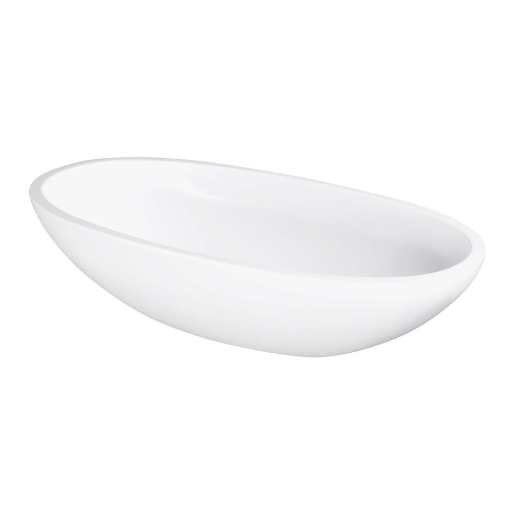Elite Global Solutions Belize 3 Qt. White Long Oval Bowl