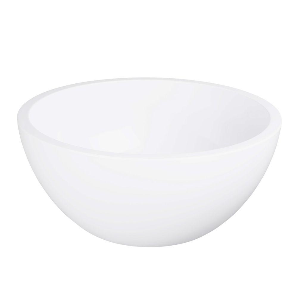 Elite Global Solutions Belize 6-3/4 Qt. White 12-1/2" Round Bowl
