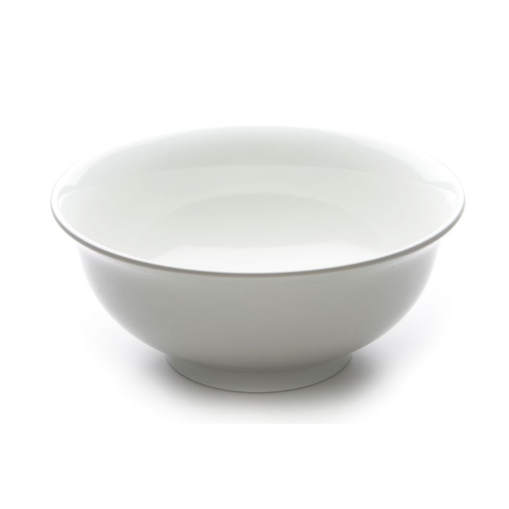 Elite Global Solutions Classics 12-1/2" White Flared Round Bowl