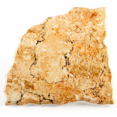 Rust Heavyweight Melamine Triangular Display Stone, 15"