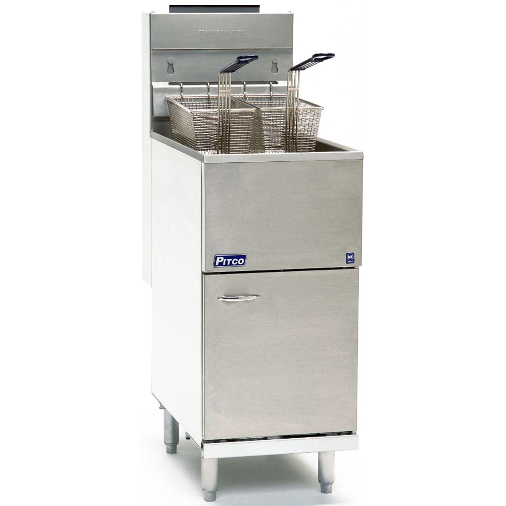 Pitco&reg; Economy 50 Lb Natural Fish Fryer with Mechanical Thermostat
