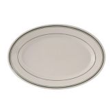 Tuxton&reg; Green Bay 15-3/4" x 11" Eggshell Oval Platter