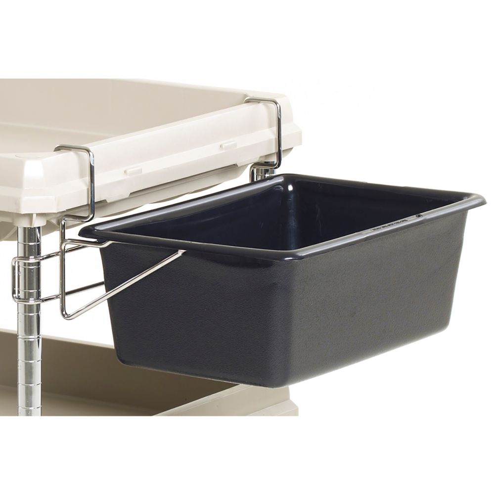 Metro&reg; Black Utility Bin w/ Holder for BC2030-D Utility Carts