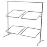 Dover European Metalworks Nickel Chrome Plated Quad Pane' Stand