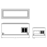 Randell&reg; 86" Open  Base Fiberglass Frost top Unit