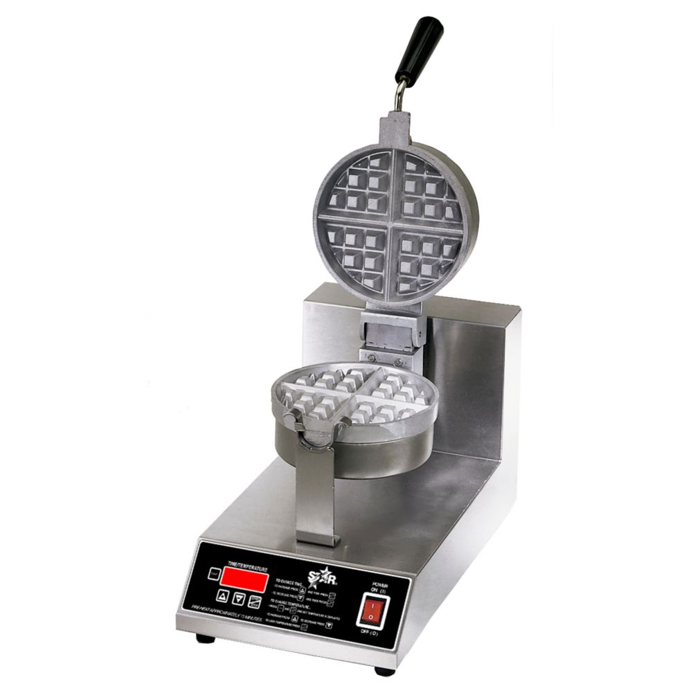 Star&reg; Mfg. Single 7" Round Belgian Waffle Baker