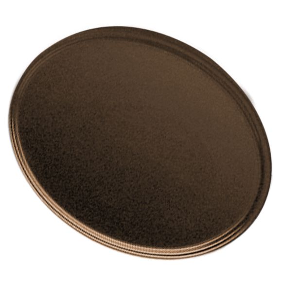 Cambro&reg; Brazil Brown 22" x 26-7/8" Oval Camtray&reg;