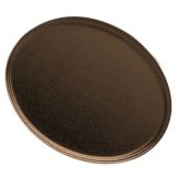 Cambro&reg; Brazil Brown 22" x 26-7/8" Oval Camtray&reg;