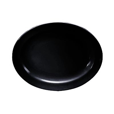 Oneida Shape 2000 Spectra Black Oval Platter, 11-1/2 x 9-1/4