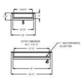 Randell&reg; 31.125" x 26" Drop In Iced Cold Pan