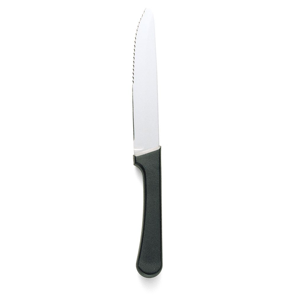 Walco Jumbo Round Tip S/S Steak Knife w/ Plastic Handle, 5" Blade