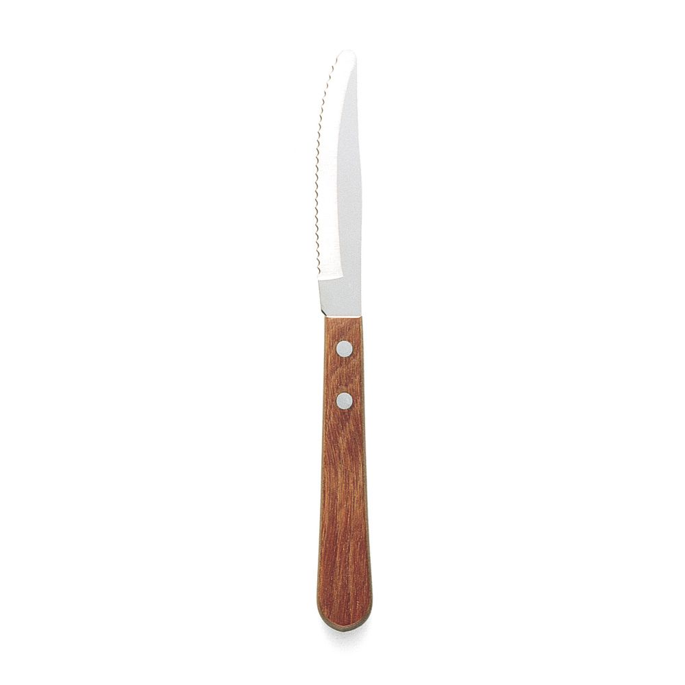 Walco S/S Steak Knife w/ Pakka Wood Handle, 3-3/4" Blade
