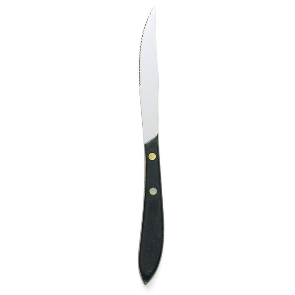 Walco Pointed Tip S/S Steak Knife w/ Plastic Handle, 4" Blade