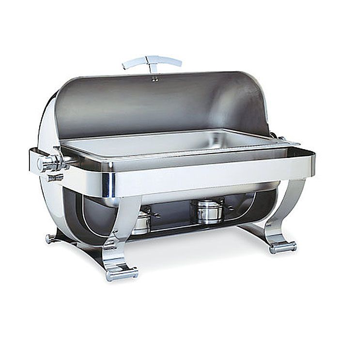Walco Grandeur&trade; 8 qt Rectangular Rolltop S/S Chafer