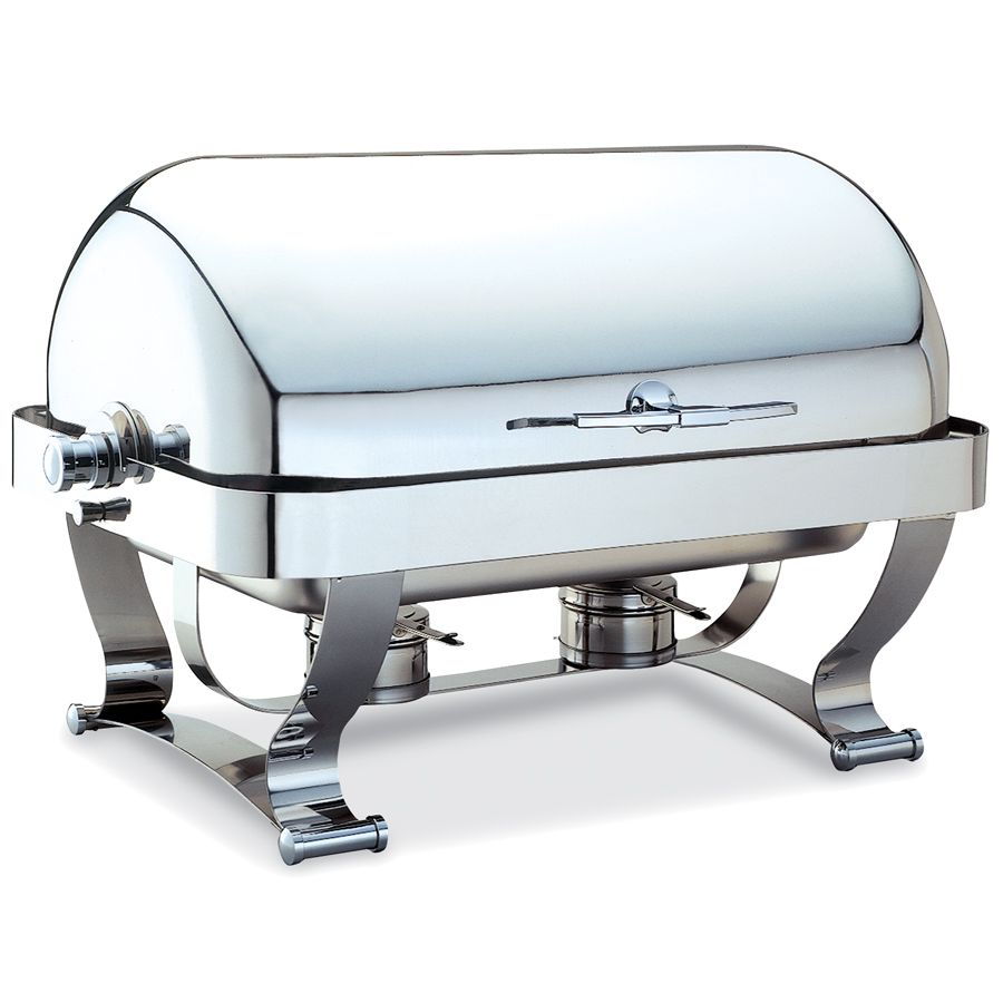 Walco Grandeur&trade; 8 qt Rectangular Rolltop S/S Chafer
