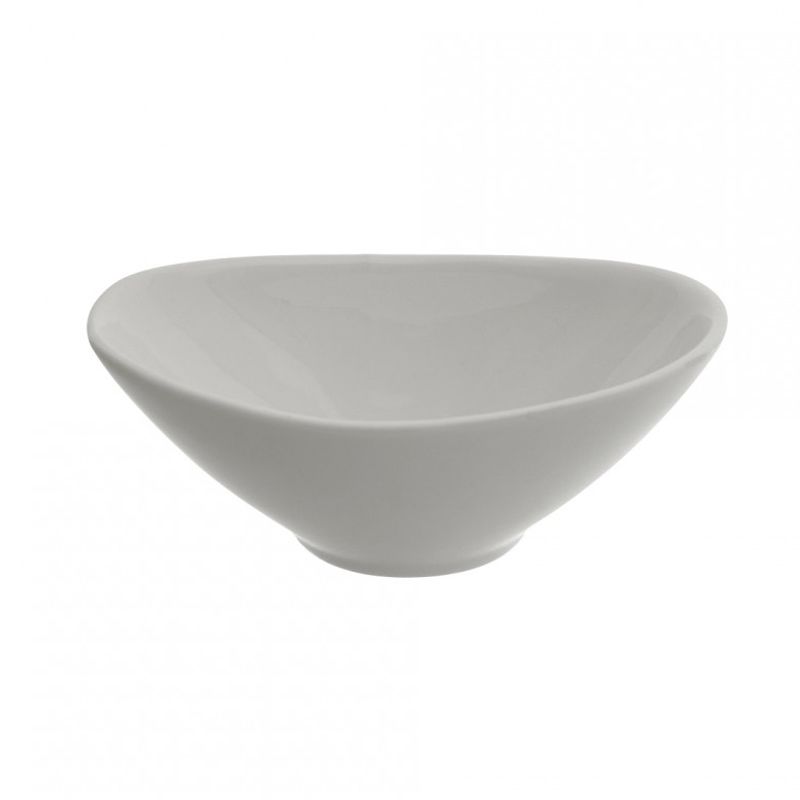 Ten Strawberry Street Whittier White 5" Deep 4 Oz Oval Bowl