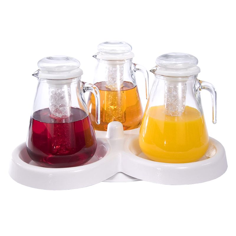 Gourmet Display&reg; 3 Glass Pitcher Rotating Server