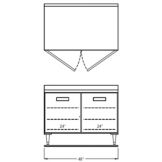 Randell&reg; 48" x 30" Refrigerated Counter/Worktop