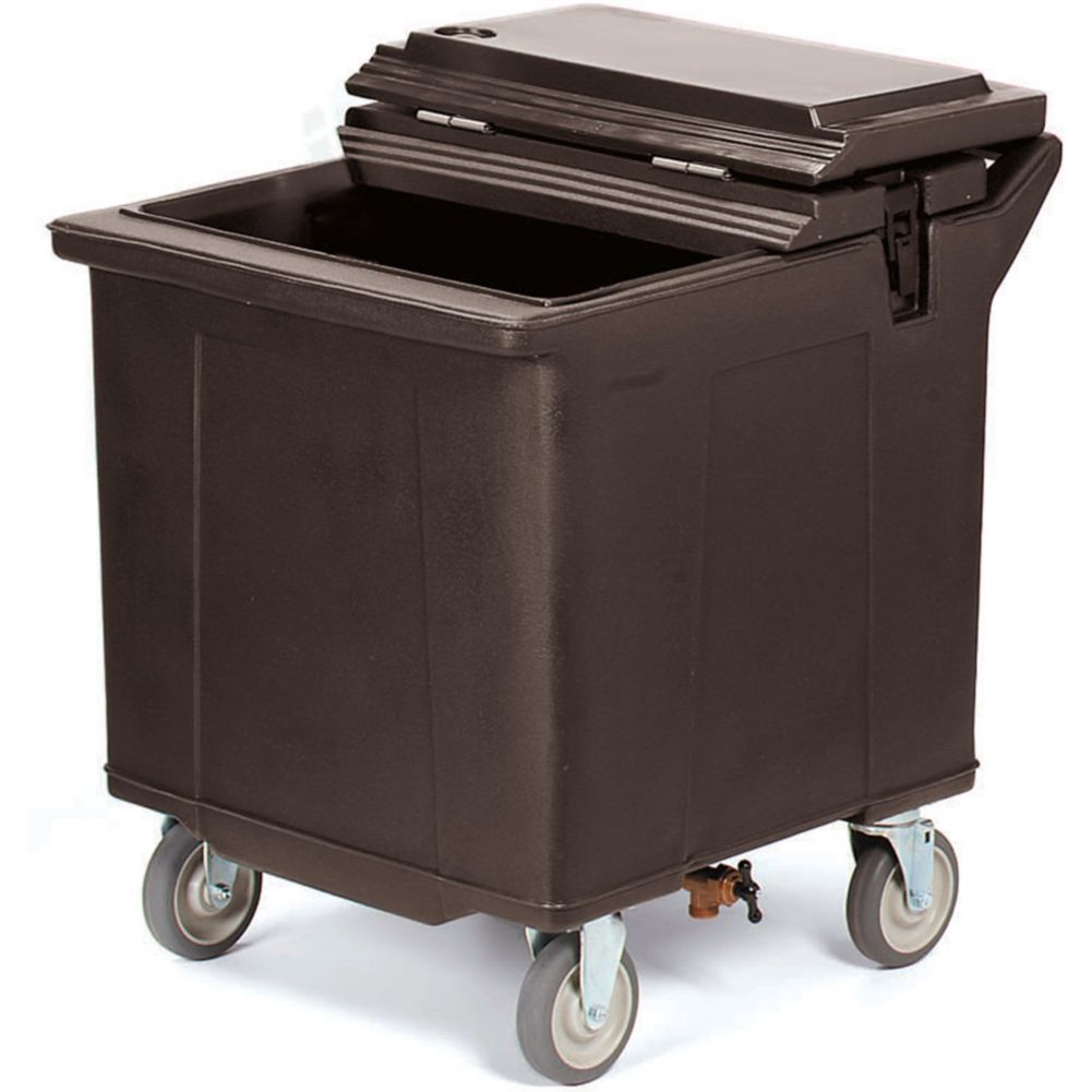 Carlisle&reg; Cateraide Insulated Ice Caddy, Black, 125 lb Capacity