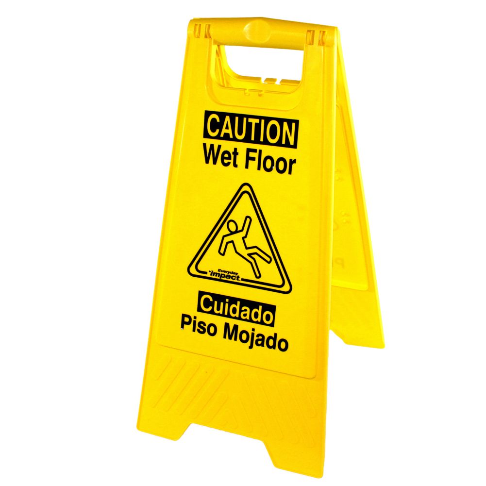 Impact&reg; Yellow Wet Floor Sign