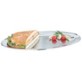 Oval Mirror Finish S/S Tray, 21-1/2" x 13-1/2"