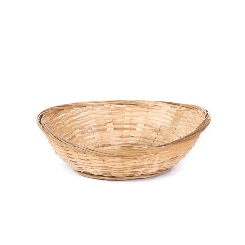 Willow Specialties 9" x 6-1/2" Bamboo Oval Basket