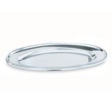 Oval Mirror Finish S/S Tray, 18" x 12"