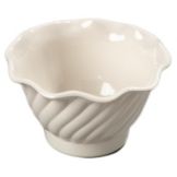 Tulip Desert Dish, Bone, 5 oz