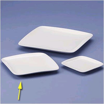 B.I.A. Cordon Bleu White Undecorated 7" Square Plate