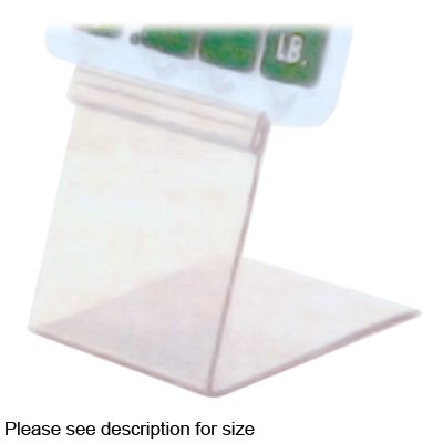 Clear Easel Price Tag Holder, 1" x 2"