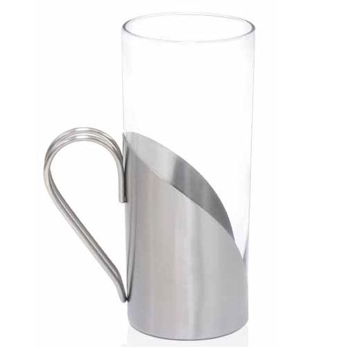 Front Of The House&reg; 10 Oz Glass and Stainless Steel Tall Mug