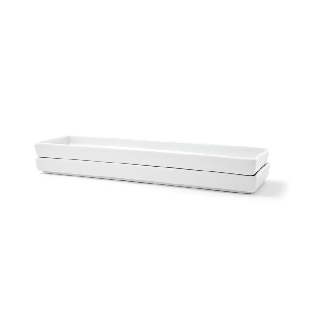 Front Of The House&reg; Mod&reg; White Porcelain Server