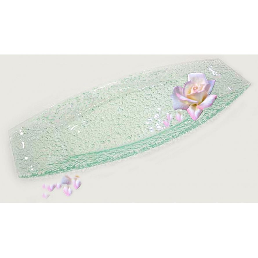 Isinglass Clear Glass 59" x 23-1/2" Long Oval Serving Dish