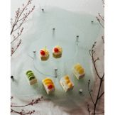Isinglass Cloud Shaped Clear Glass 2-Tiered Display Stand