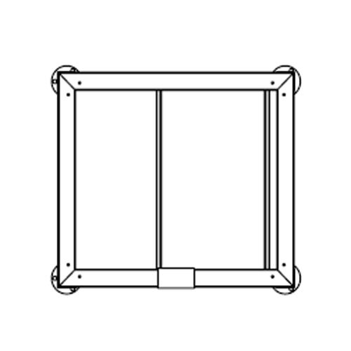 Alto-Shaam S/S 28-15/16" Stationary Stand w/ Pan Slides and Shelf