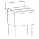 Perlick&reg; 50 Lb Capacity 24" TSD S/S Modular Ice Chest