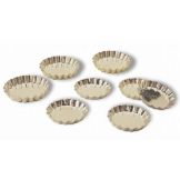 Matfer Bourgeat Tin Plate Scalloped Tartlet Mold