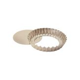 Matfer Bourgeat Tin Plate Fluted Tart Mold w/ Removable Bottom