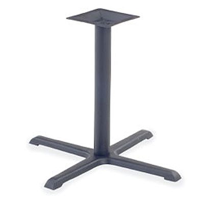 Black Wrinkle X-Shaped 33" Table Base for 36-48" Table Tops