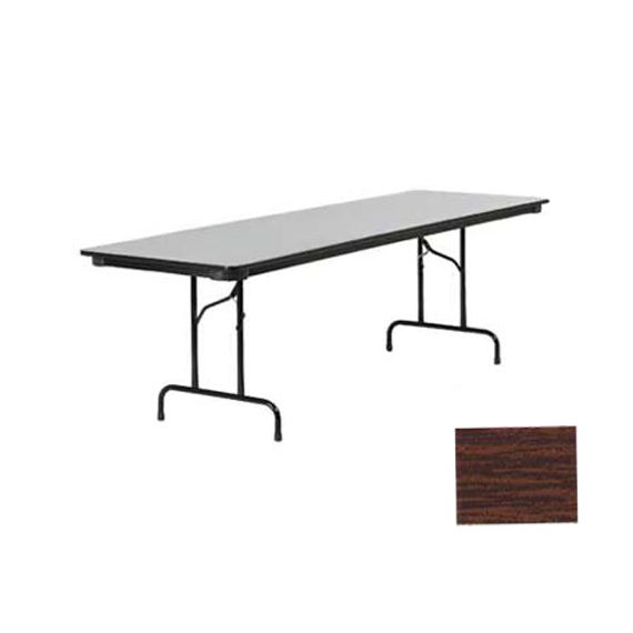 Walnut Top Folding Table w/ Charcoal Black Frame, 30 x 96"