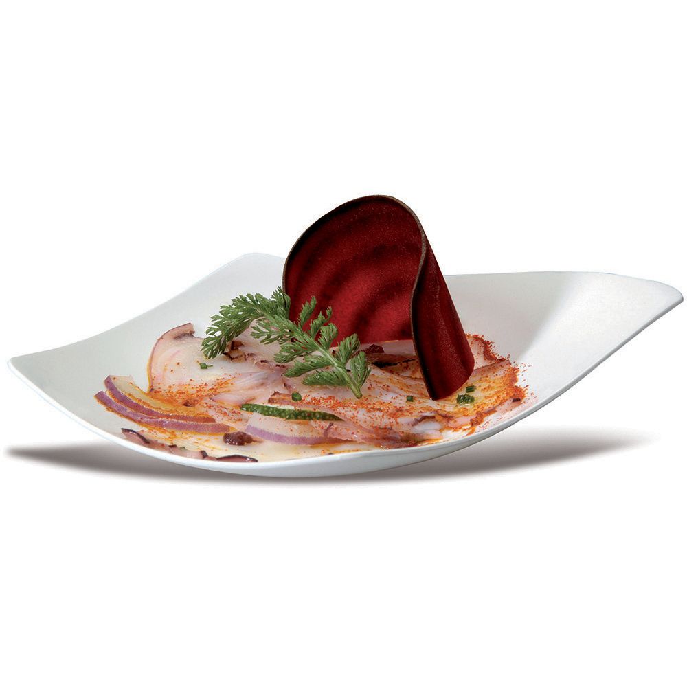 JB Prince White Plastic Tasting Plate