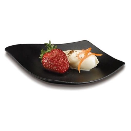 JB Prince Black Plastic Tasting Plate