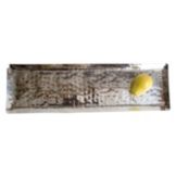 Long Rectangular Hammered S/S Tray, 24" x 7"