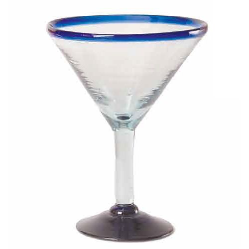 Orion Trading & Design Cobalt Rim 15 Oz Margarita Glass