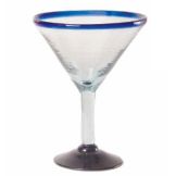 Orion Trading & Design Cobalt Rim 15 Oz Margarita Glass