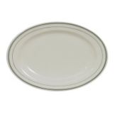 Tuxton&reg; Green Bay 11-1/2" x 9-1/8" Eggshell Oval Platter